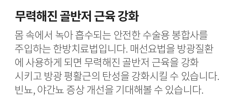 무력해진 골반저 근육 강화